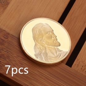 Jesus Commemorative Coin Dinner Commemorative (Option: Gold-7PCS)