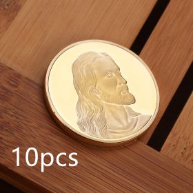 Jesus Commemorative Coin Dinner Commemorative (Option: Gold-10PCS)